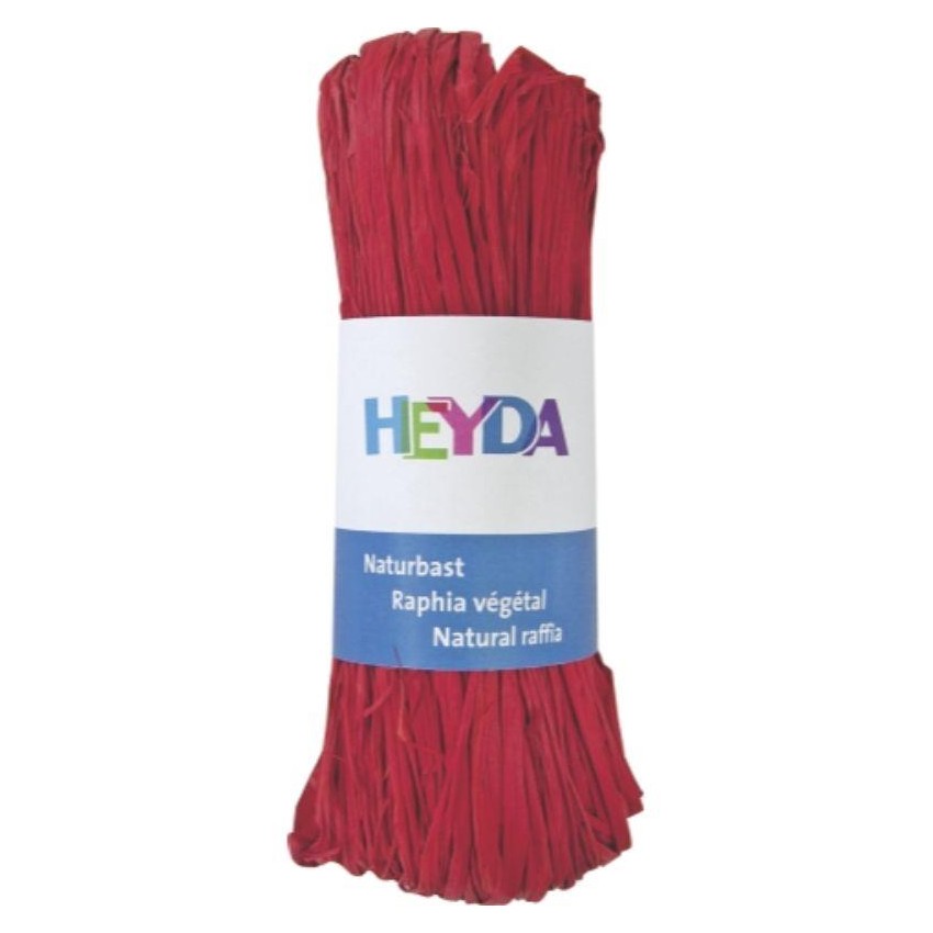 RAFIA NATURAL 50 grs. ROJO