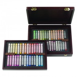 CAJA MADERA 60 PASTEL REMBRANDT RETRATO LUXE 60P