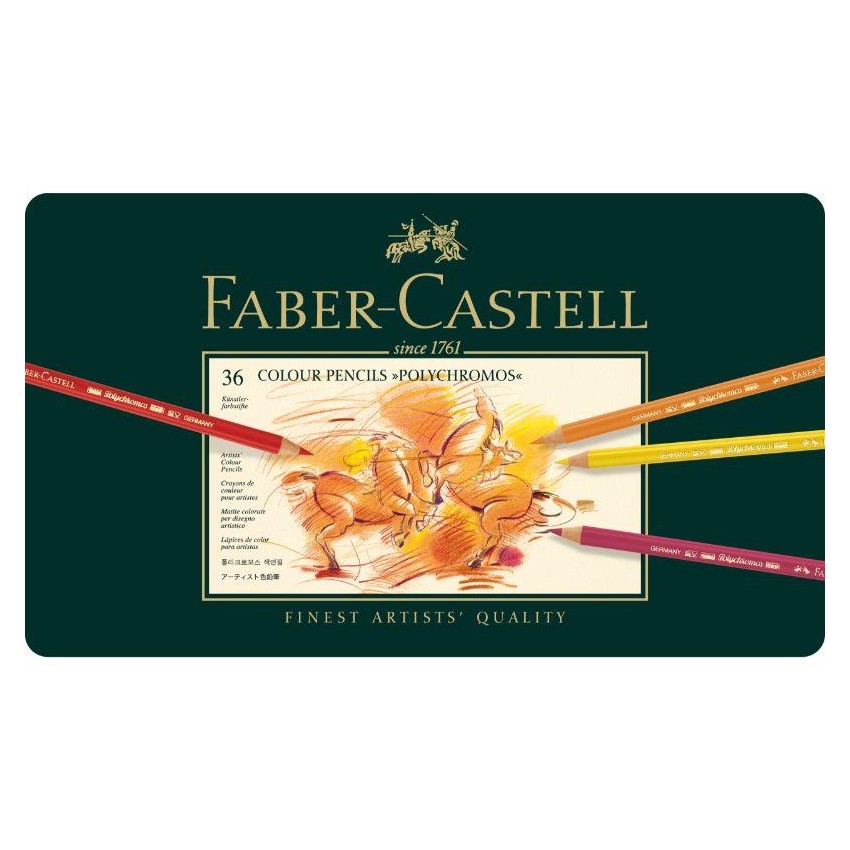 CAJA 36 LAPICES COLORES POLYCHROMOS FABER-CASTELL