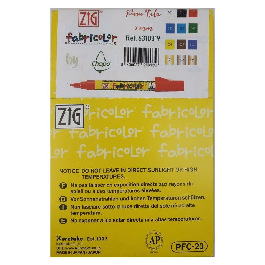 SET 12 ROTUL FABRICOLOR OPACO