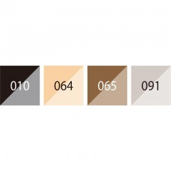 SET 4 ROTUL.BICOLOR/2 PUNTAS BRUSHABLES MARRONES