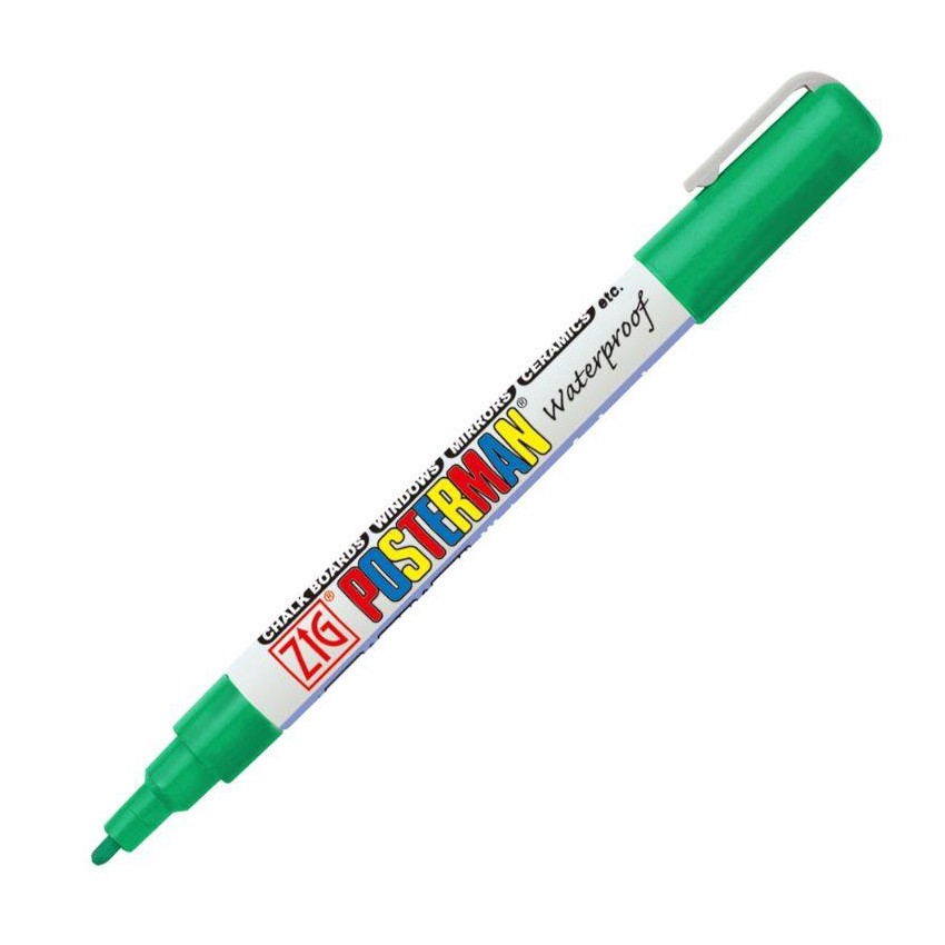 ROTULADOR ZIG POSTERMAN PERMA. 1mm 040 VERDE