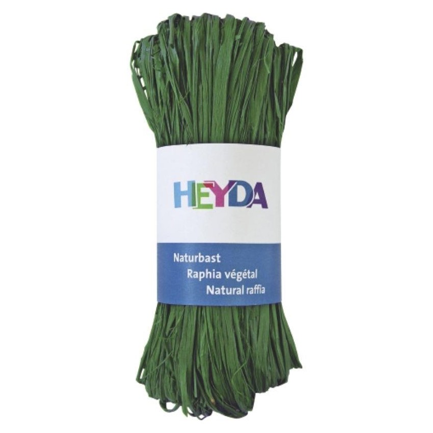 RAFIA NATURAL 50 grs. VERDE ESMERALDA