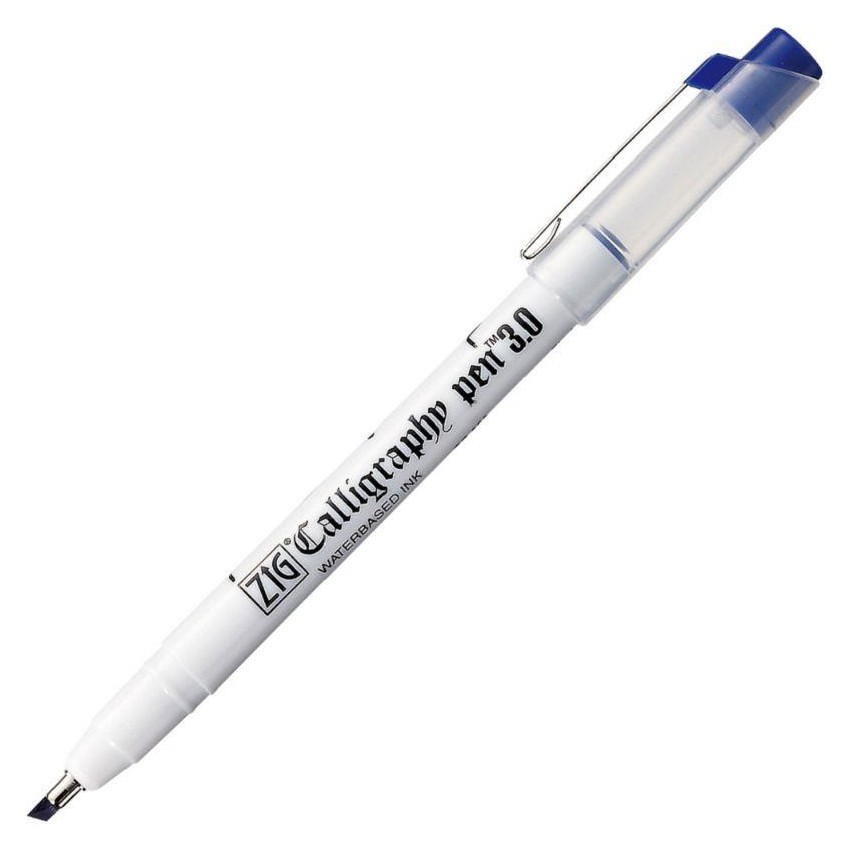 ROTULADOR ZIG CALLIGRAPHY PEN BISEL 3mm 030 AZUL