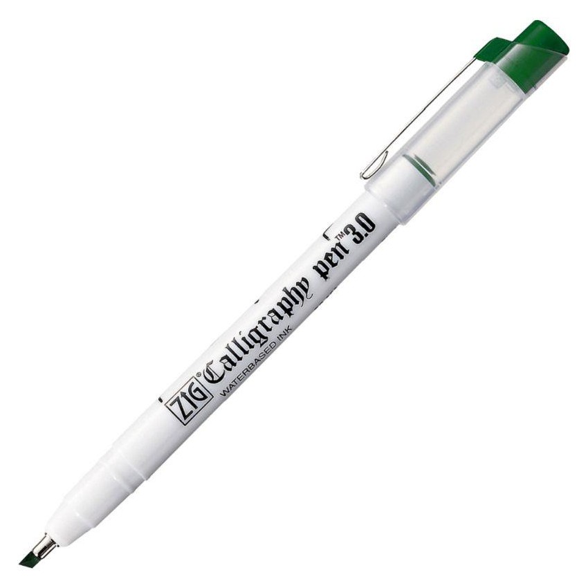 ROTULADOR ZIG CALLIGRAPHY PEN BISEL 3mm 040 VERDE