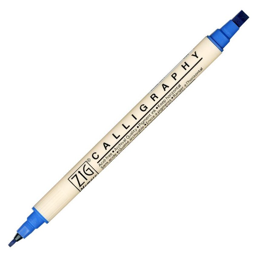 ROTUL.ZIG CALLIGRAPHY DOBLE 2/5mm 032 BLUE JAY