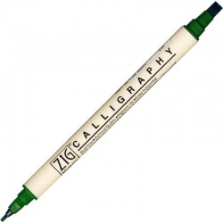 ROTUL.ZIG CALLIGRAPHY DOBLE 2/5mm 040 PURE GREEN