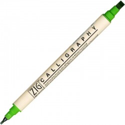 ROTUL.ZIG CALLIGRAPHY DOBLE 2/5mm 047 SPRING GREEN