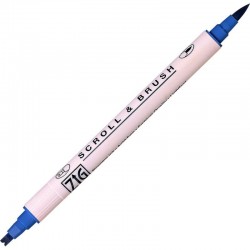 ROTULADOR ZIG SCROLL & BRUSH 032 BLUE JAY