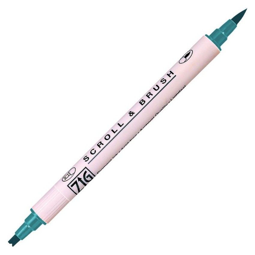 ROTULADOR ZIG SCROLL & BRUSH 033 TEAL