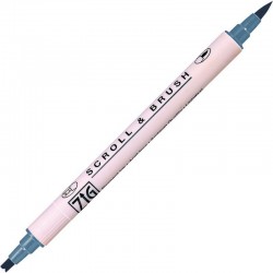 ROTULADOR ZIG SCROLL & BRUSH 034 DENIM