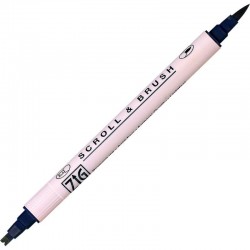 ROTULADOR ZIG SCROLL & BRUSH 035 NAVY