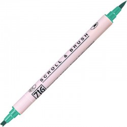 ROTULADOR ZIG SCROLL & BRUSH 042 OCEAN