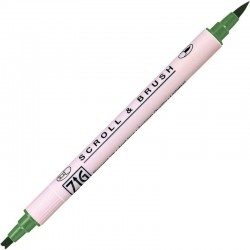 ROTULADOR ZIG SCROLL & BRUSH 044 EVER GREEN