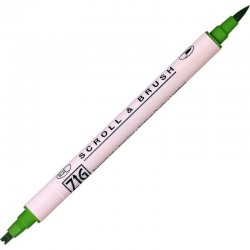 ROTULADOR ZIG SCROLL & BRUSH 047 SPRING GREEN