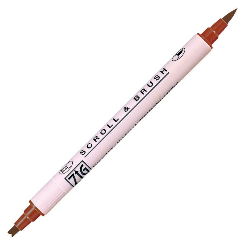 ROTULADOR ZIG SCROLL & BRUSH 060 PURE BROWN