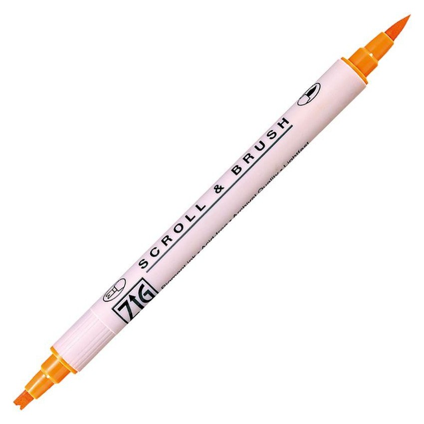 ROTULADOR ZIG SCROLL & BRUSH 070 PURE ORANGE