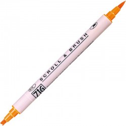 ROTULADOR ZIG SCROLL & BRUSH 070 PURE ORANGE