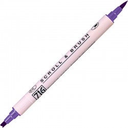 ROTULADOR ZIG SCROLL & BRUSH 080 PURE VIOLET