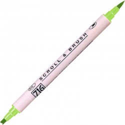 ROTULADOR ZIG SCROLL & BRUSH 402 KIWI