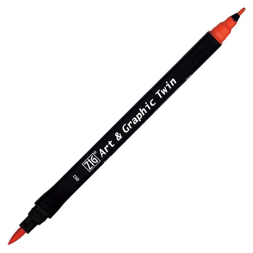 ROTU.ART&GRAPHIC TWIN 0,8/BRUSH 002 ROJO