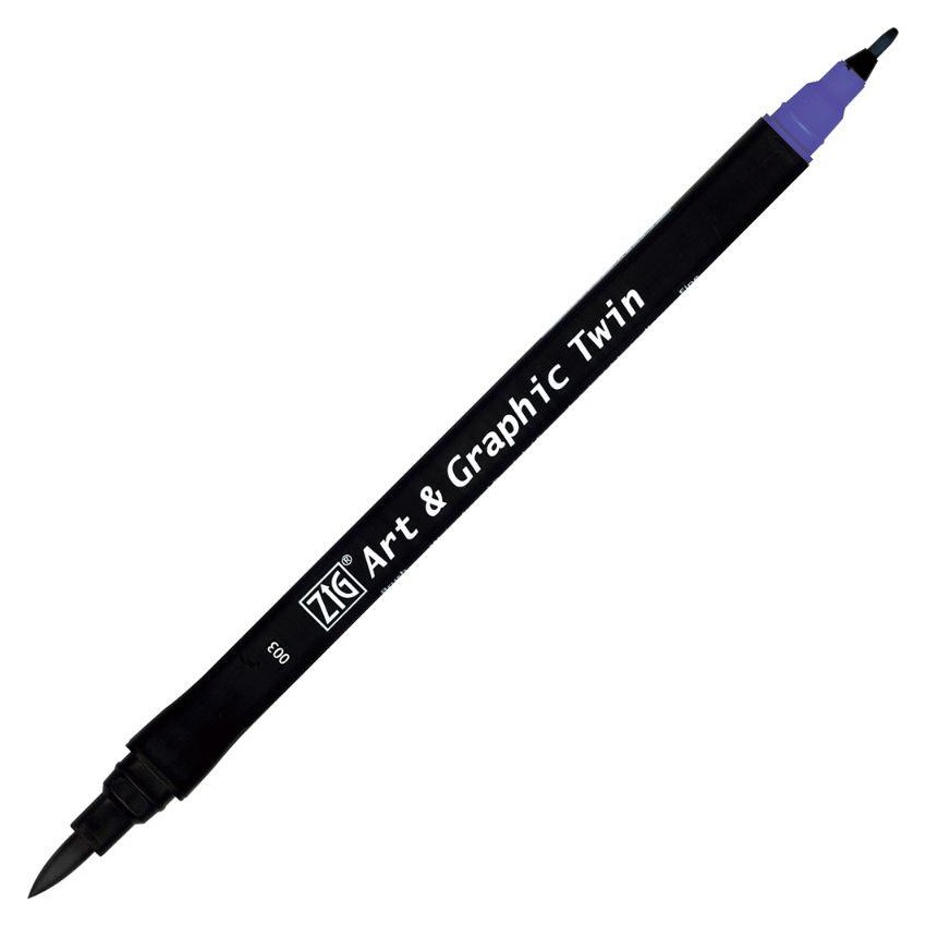 ROTU.ART&GRAPHIC TWIN 0,8/BRUSH 003 AZUL