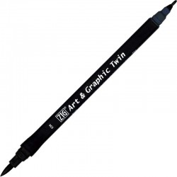 ROTU.ART&GRAPHIC TWIN 0,8/BRUSH 036 DEEP BLUE