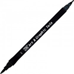 ROTU.ART&GRAPHIC TWIN 0,8/BRUSH 059 PEACOCK BLUE