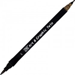 ROTU.ART&GRAPHIC TWIN 0,8/BRUSH 077 DEEP BROWN