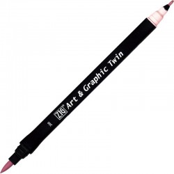 ROTU.ART&GRAPHIC TWIN 0,8/BRUSH 200 SUGARED PINK