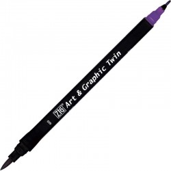 ROTU.ART&GRAPHIC TWIN 0,8/BRUSH 660 DEEP VIOLET
