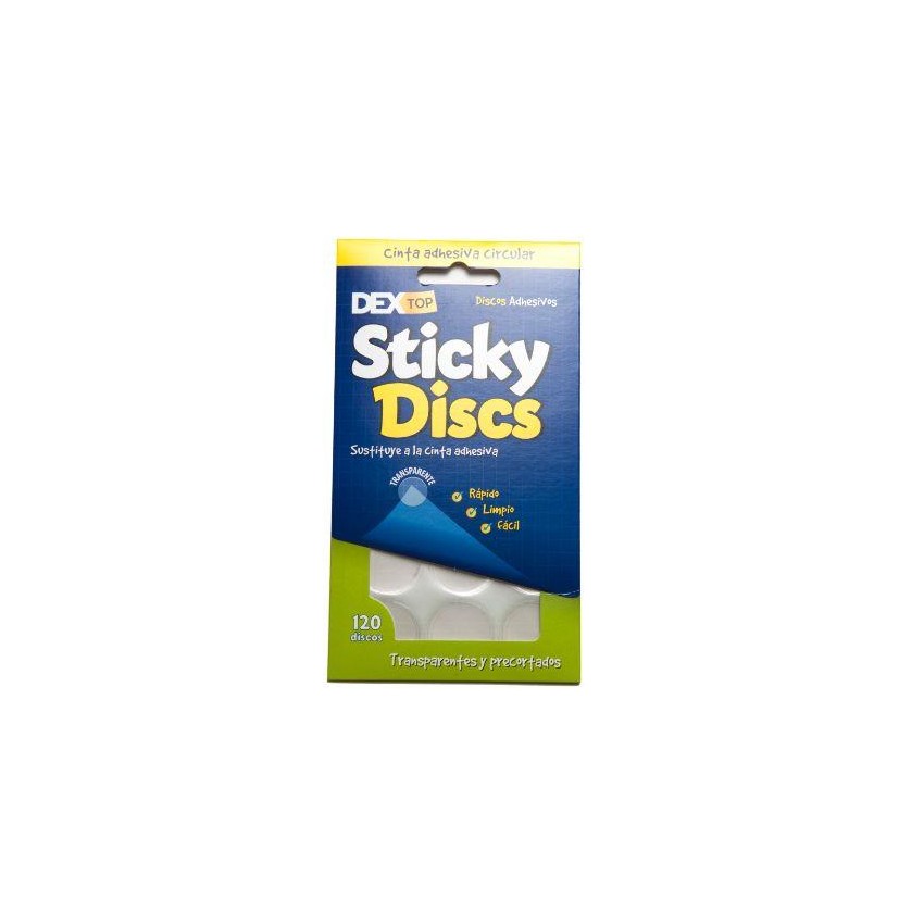 120 DISCOS ADHESIV. DOBLE CARA EMOVI.-STICKY DISCS