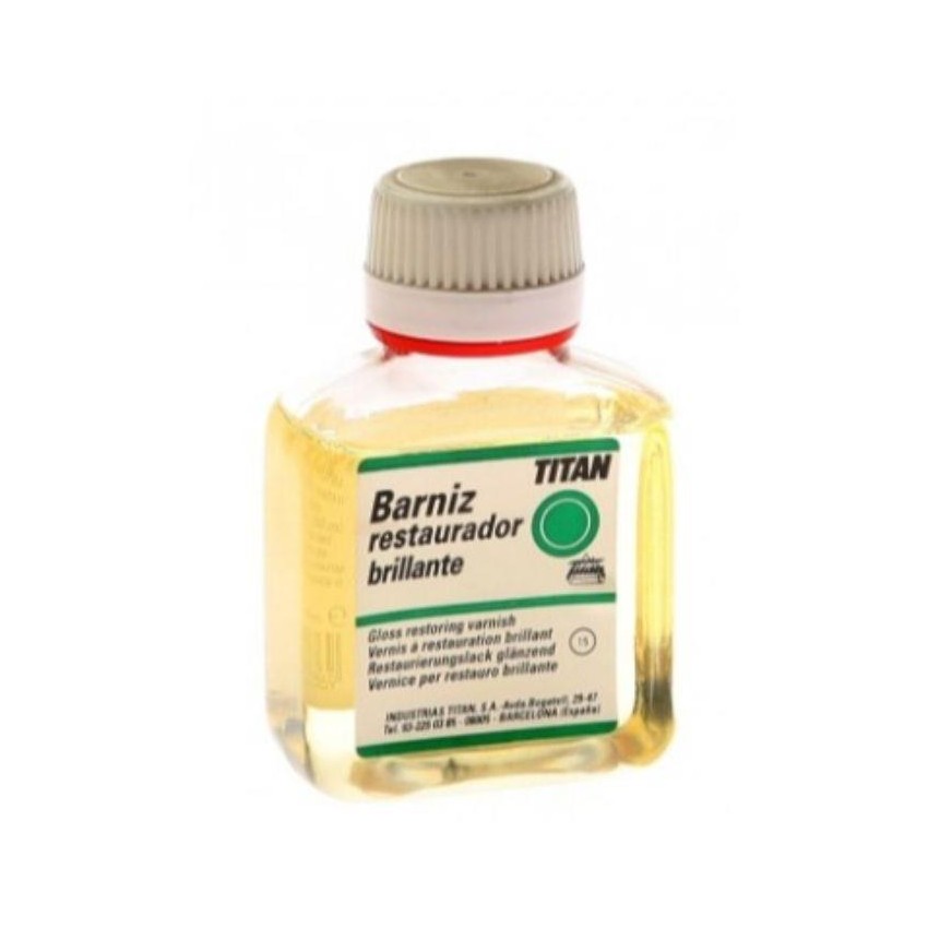 .BARNIZ RESTAURADOR BRILLANTE TITAN 100CC