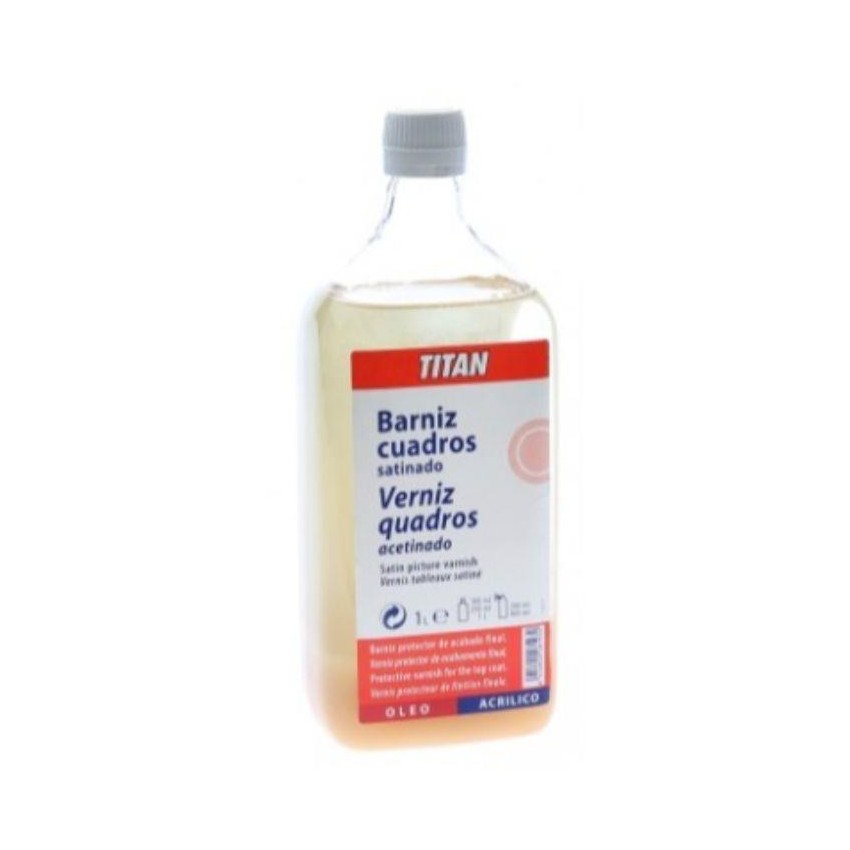 BARNIZ CUADROS SATINADO TITAN 1000cc
