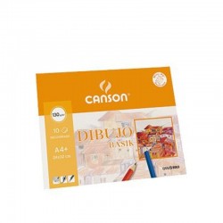 PACK 10H.BASIK RECUAD.040-6346 24X32cm.A4+ 130gr