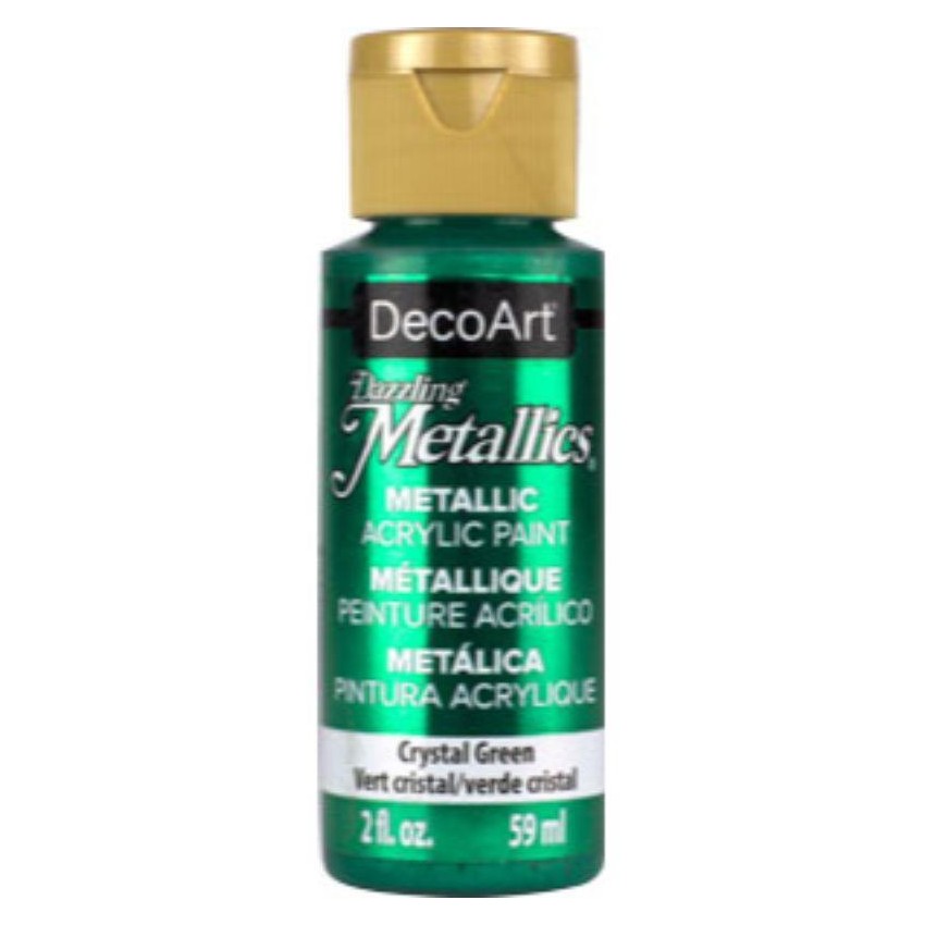 ACRILICO AMERICANA METALIZADO 60cc VERDE CRIS.Nº76