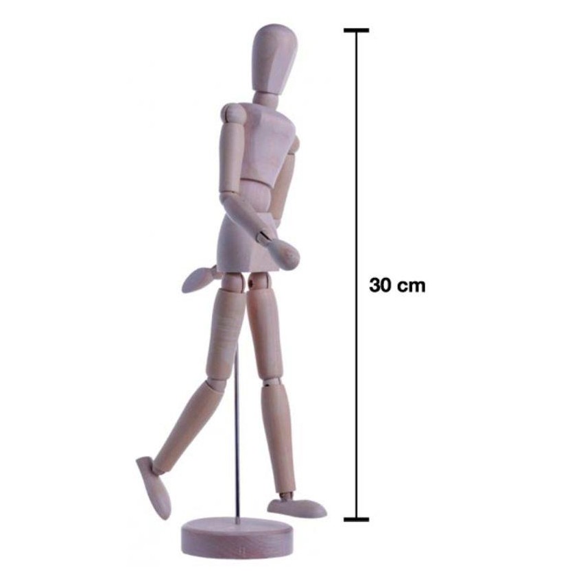 MANIQUI 30 cm MADERA MUJER