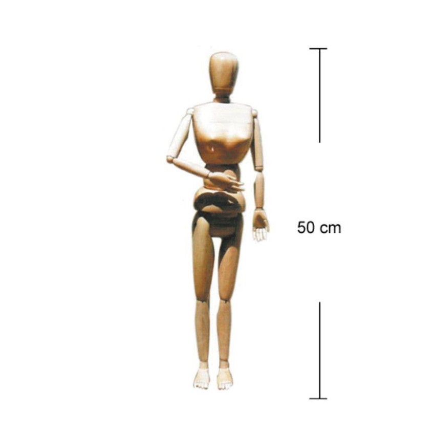 MANIQUI 50 cm MADERA MUJER