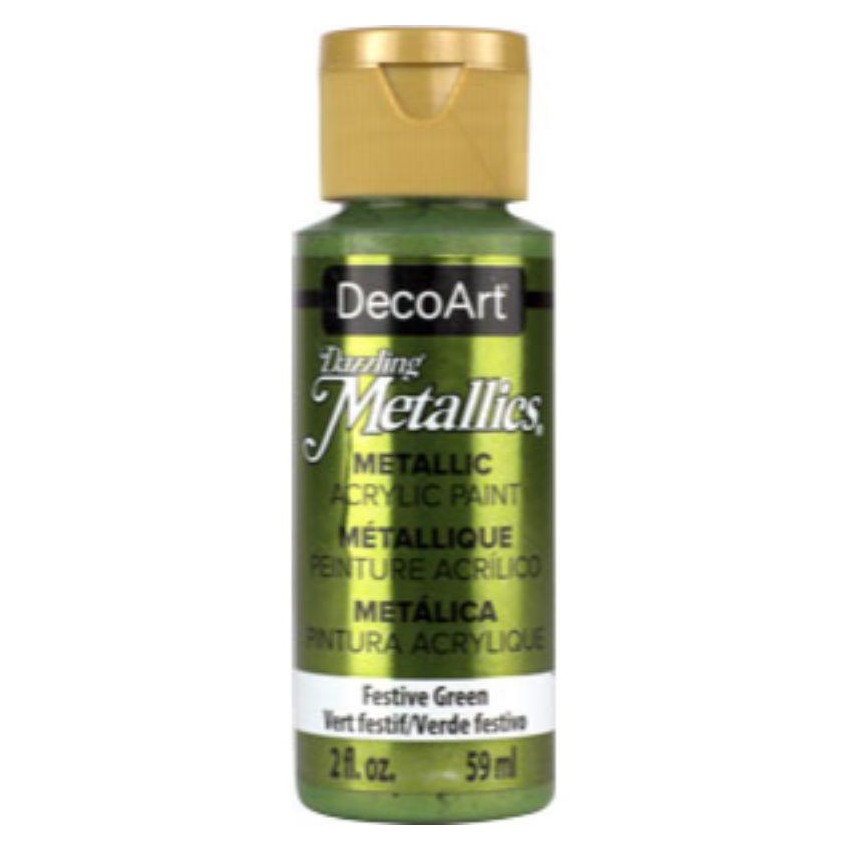 ACRILICO AMERICANA METAL. 60cc FESTIVE GREEN Nº261