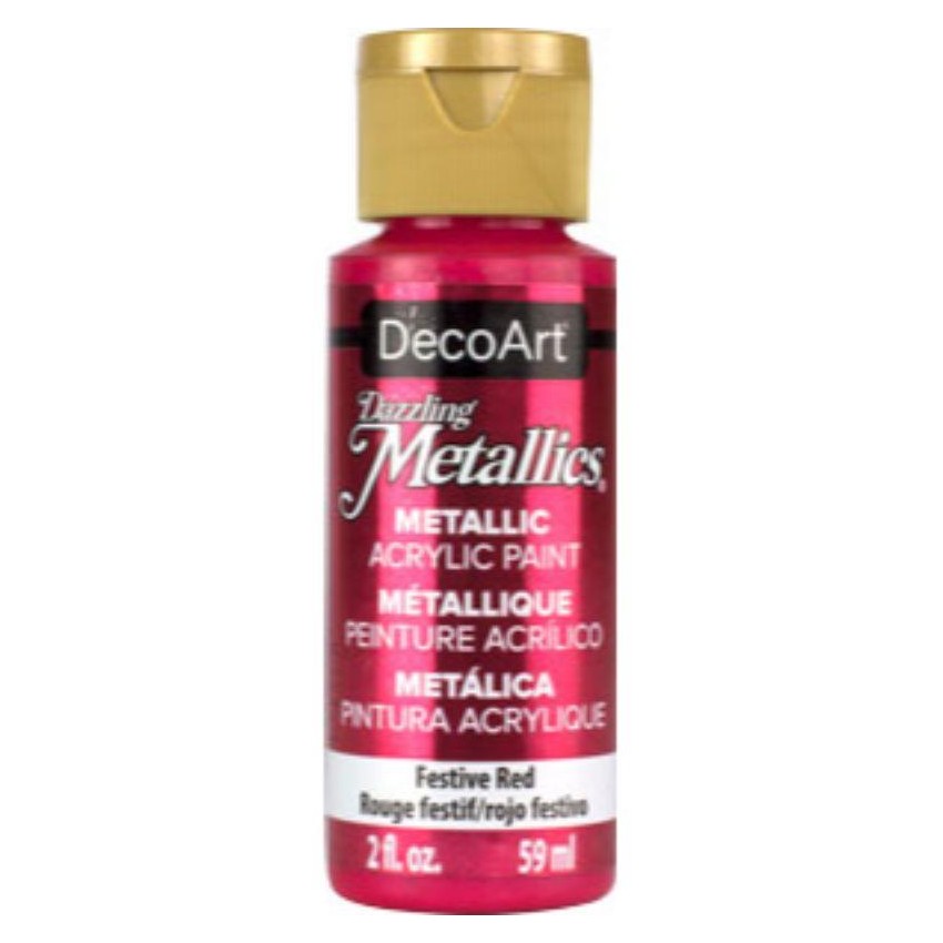 ACRILICO AMERICANA METAL. 60cc FESTIVE RED Nº262