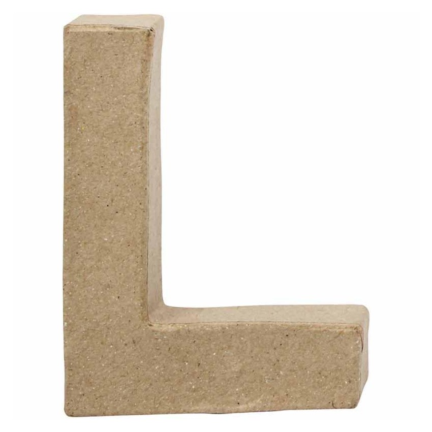 LETRA, PEQUEÑA L, L, A. 10 CM, GROSOR 1,7 CM, 1UD, A: 7,5 CM
