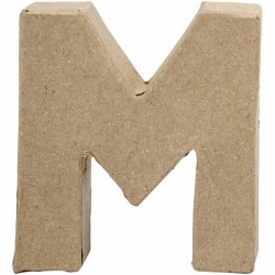 LETRA, PEQUEÑA M , M, A. 10 CM, GROSOR 1,7 CM, 1UD, A: 9 CM