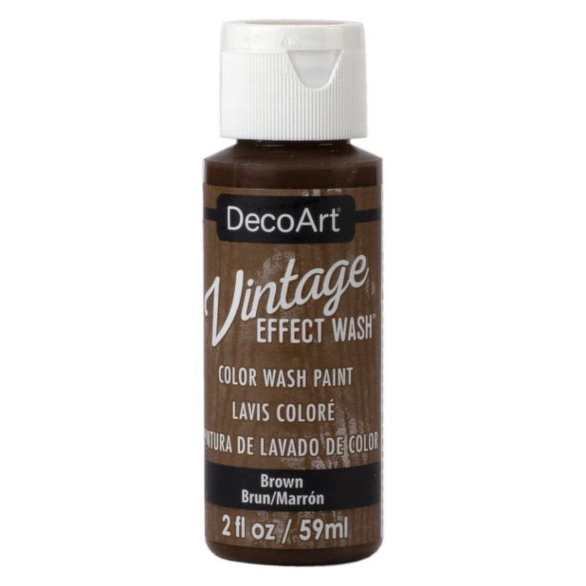 DECO-VINTAGE EFFECT WASH 59cc MARRON        DCW-17