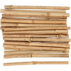 PALOS DE BAMBÚ, L. 20 CM, GROSOR 8-15 MM, BAMBOO, 30UD