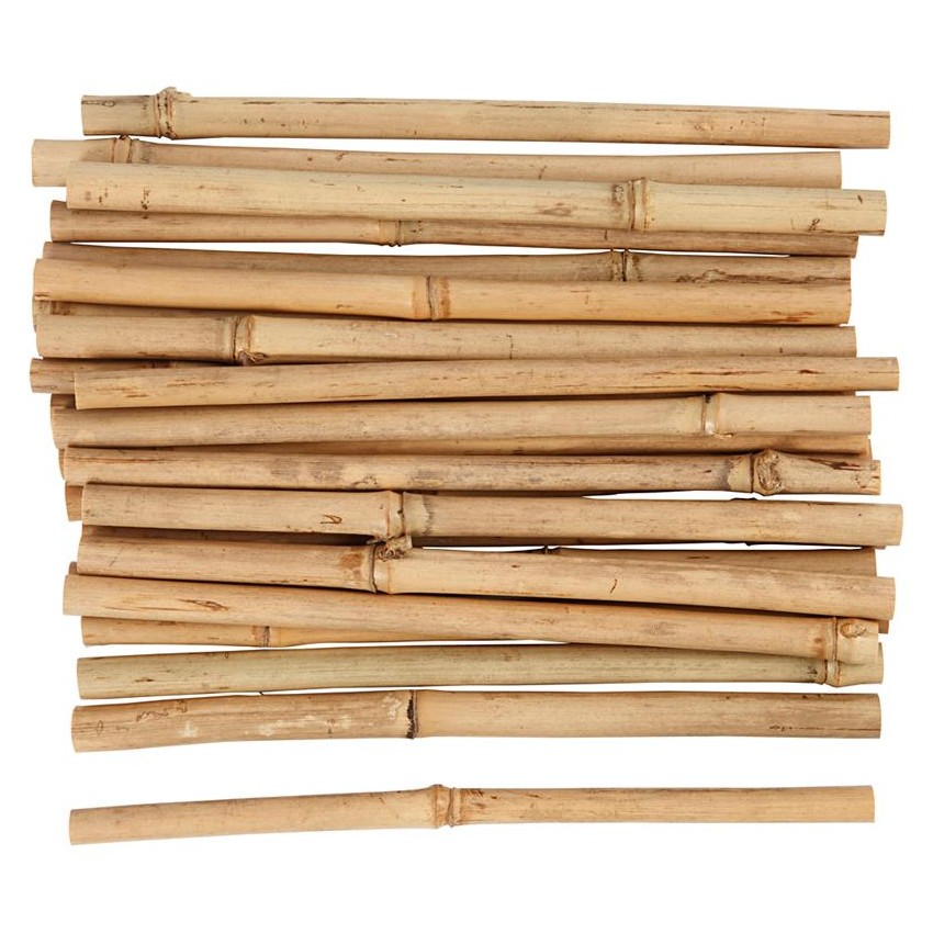 PALOS DE BAMBÚ, L. 20 CM, GROSOR 8-15 MM, BAMBOO, 30UD