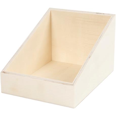caja de almacenaje, a: 15 cm, a. 12 (4) cm, madera contrachapada, 1ud,  profundidad 19,5