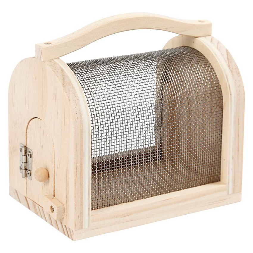 CAJA DE INSECTOS, L. 11 CM, A: 7,5 CM, PINO, 1UD, A. 10,5 CM