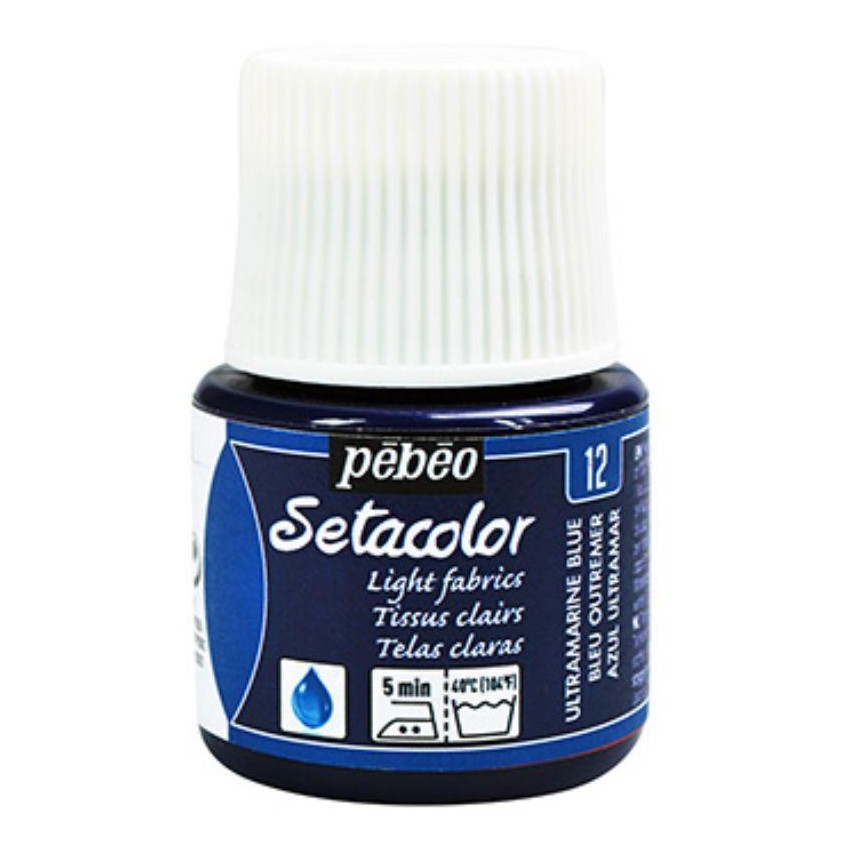 SETACOLOR TRANSP.PEBEO 45 cc N-12 AZUL ULTRAMAR