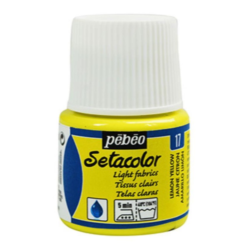 SETACOLOR TRANSP.PEBEO 45 cc N-17 AMARILLO LIMON