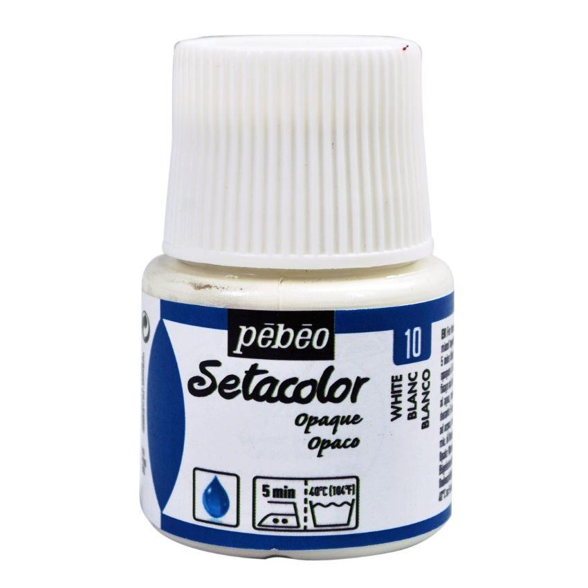 SETACOLOR OPACO PEBEO 45 cc N-10 BLANCO